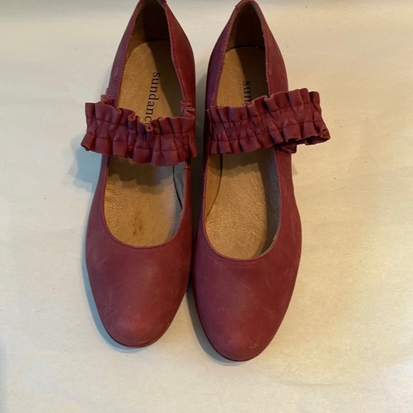 Sundance red suede shoes. - Picture 1 of 6